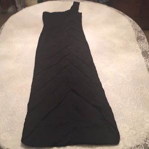 Snap Dress Long One Shoulder Black Evening Gown